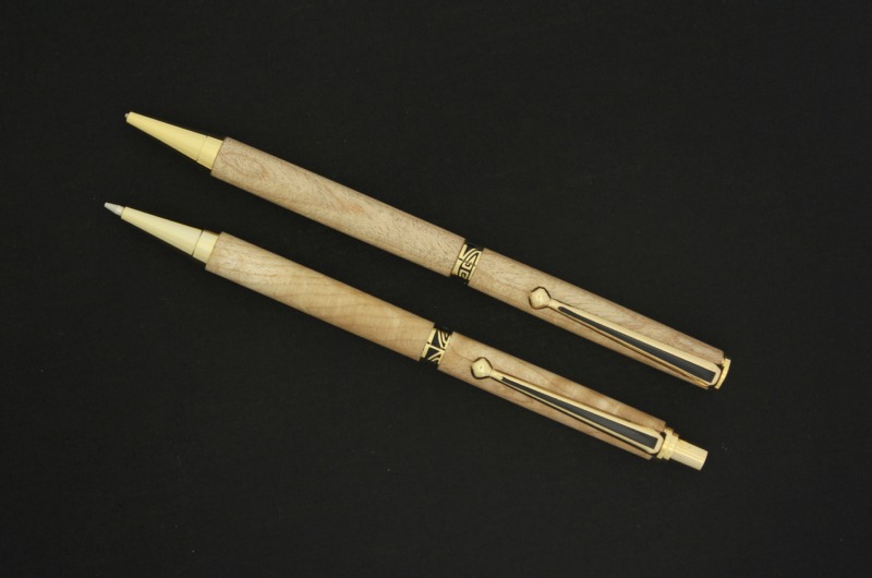 7mm - Woodcraft Gold - Wood - Ball Point - Pen